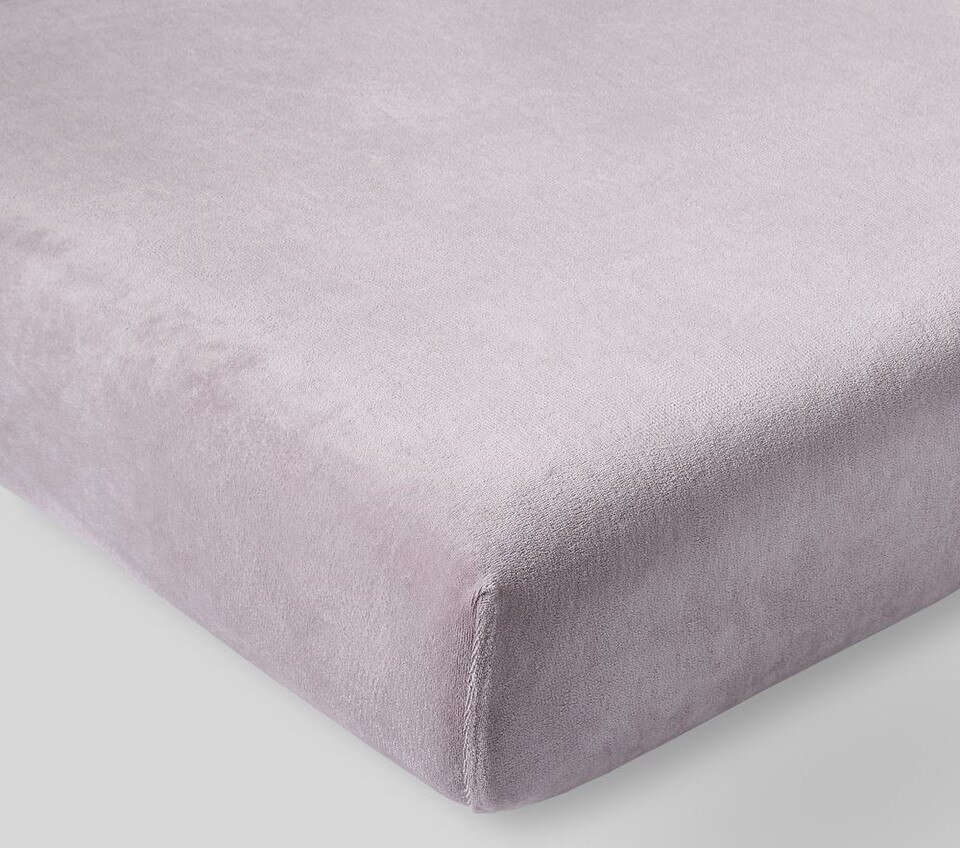 Velour Organic Cot Fitted Sheet Pottery Barn Kids Australia